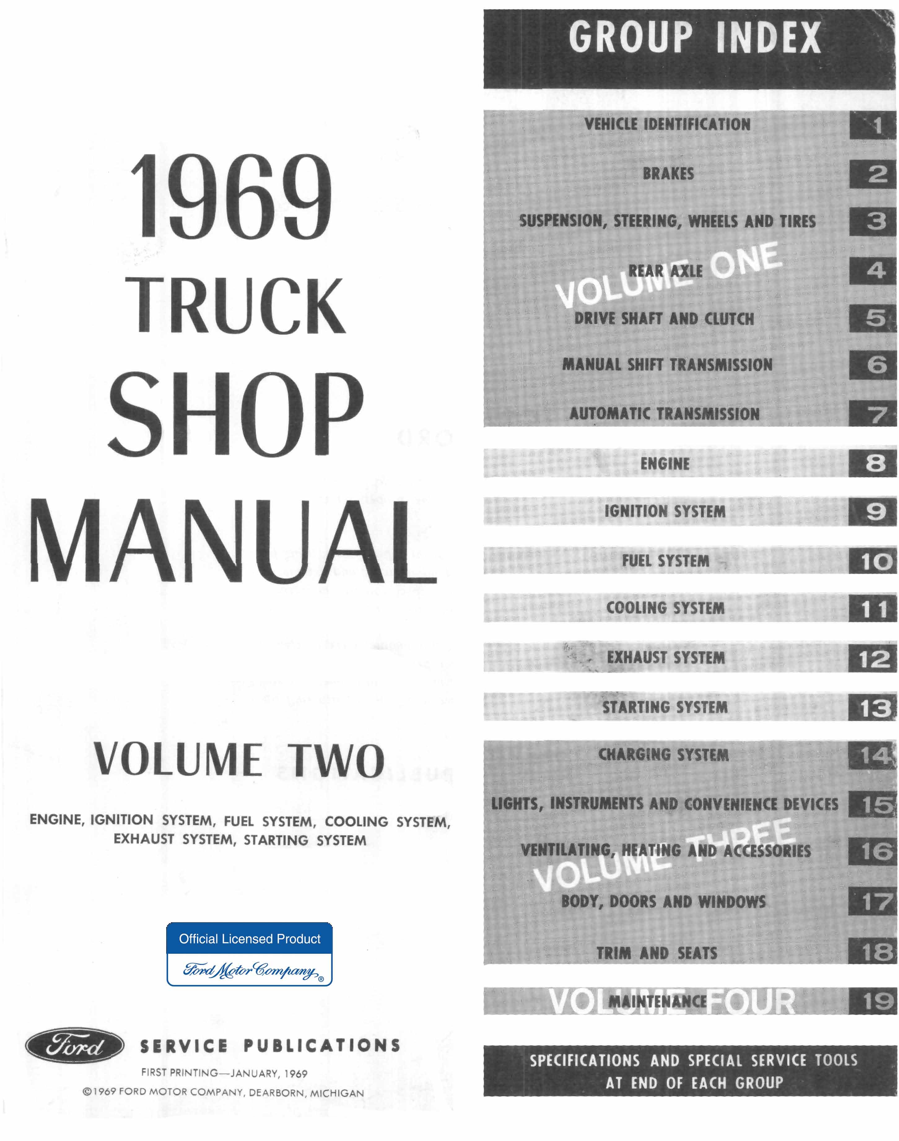 1969 Ford Truck Repair Manual